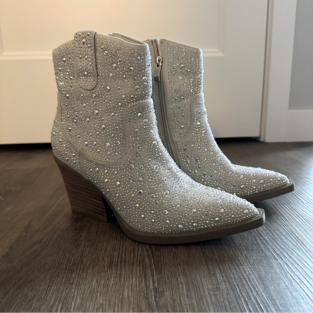 Madden Girl Jolene Rhinestone Booties